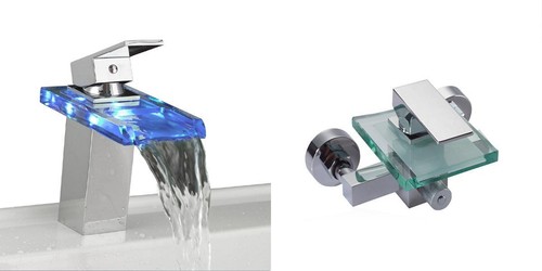 Led wasserfall glas armatur - glas,