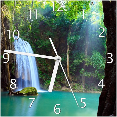 Wallario wanduhr aus glas - wallario,