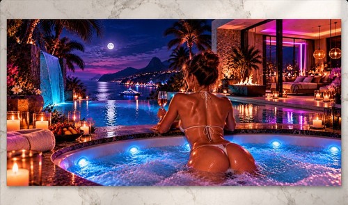 Xxl luxury wandbild jacuzzi - xxl,