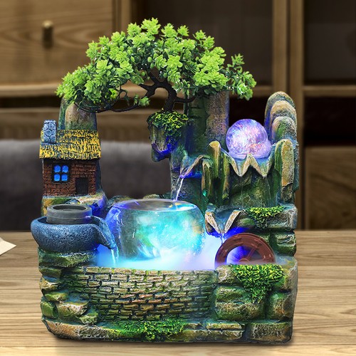 Neu wasserfallbrunnen led - wasserfallbrunnen,