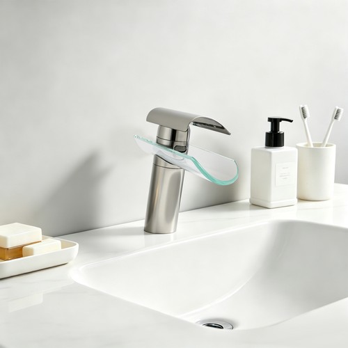 Glas wasserfall wasserhahn - wasserfall,
