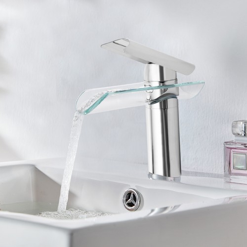 Glas wasserfall wasserhahn - glas,