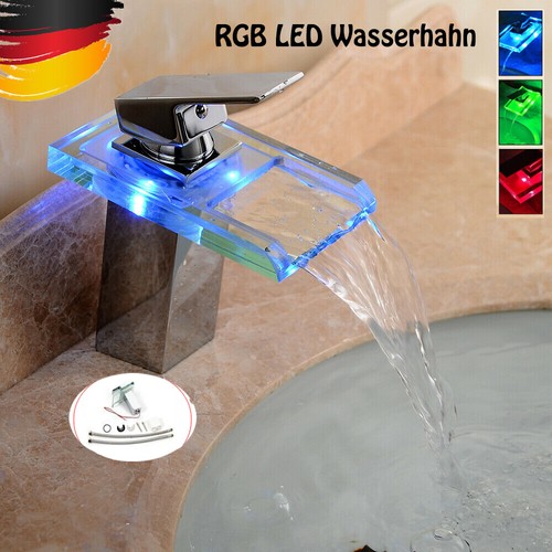 Led rgb wasserhahn glas - led,