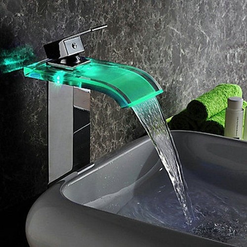 Chrom glas wasserfall - glas,